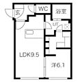COMSAP24パークサイド4階6.2万円