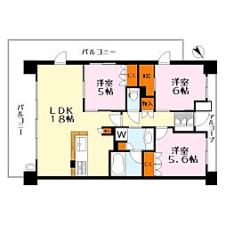 間取図画像 3LDK
