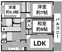 間取図画像 3LDK