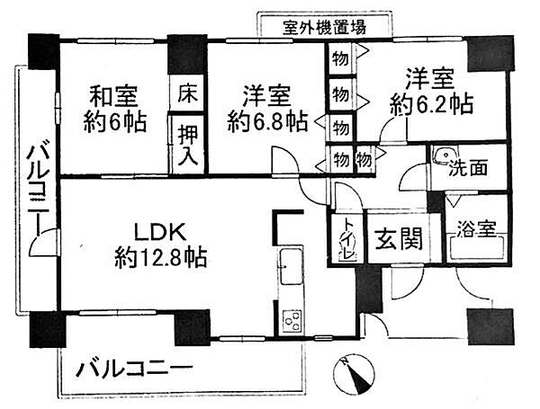 間取りを拡大表示