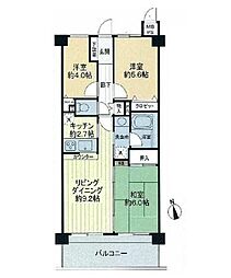 ライオンズマンション川口飯塚第3 3LDKの間取図画像