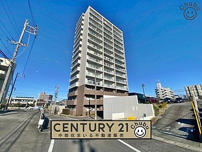 外観：豊田市【グランスイート豊田】マンション！！いつでもご内覧可能です！平日夜やお仕事終わりのご内覧も大歓迎！ご内覧は「中部住まいる不動産販売」まで、お問い合わせください！