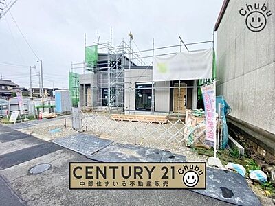 外観：東海市【荒尾町】全2棟の新築分譲住宅！いつでもご内覧可能です！平日夜やお仕事終わりのご内覧も大歓迎！ご内覧は「中部住まいる不動産販売」まで、お気軽にお問い合わせください！