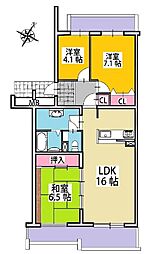 間取図画像 3LDK