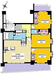 間取図画像 3LDK