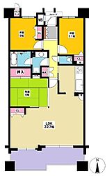 サンマンションアトレ大府 3LDKの間取図画像