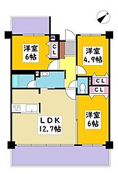 間取図画像 3LDK