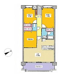 間取図画像 3LDK