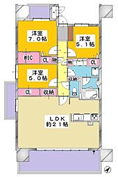 間取図画像 3LDK