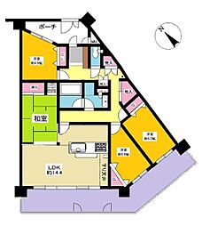 ダイアパレス東刈谷 4LDKの間取図画像