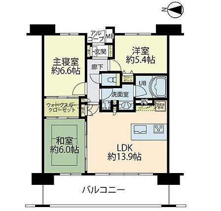 3LDK 間取り