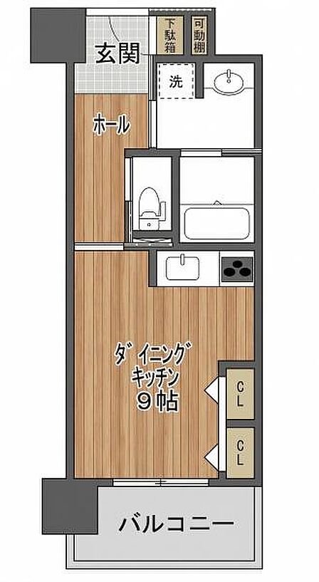 1K 間取り