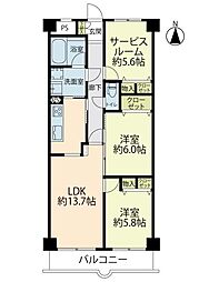 間取図画像 2SLDK