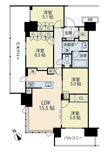 間取りを拡大表示