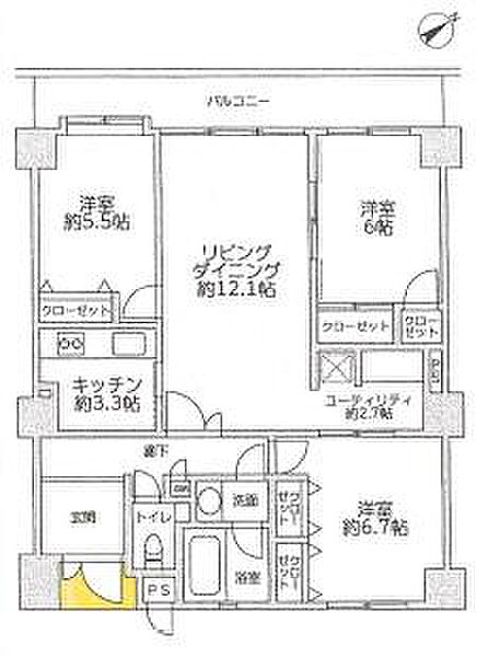 間取りを拡大表示