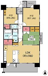 グリーンヒル大分駅前レジデンス 3LDKの間取図画像