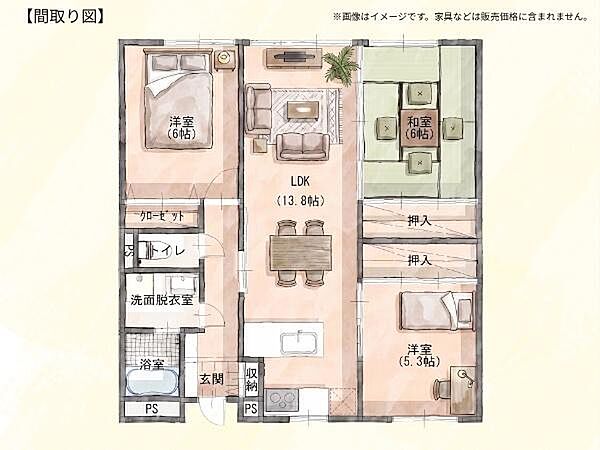 間取りを拡大表示