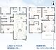 間取り：2号棟◇5ＬＤＫ◇土地面積／223.40平方メートル（67.57坪）建物面積／106.01平方メートル（32.06坪）