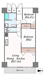 間取図画像 2LDK