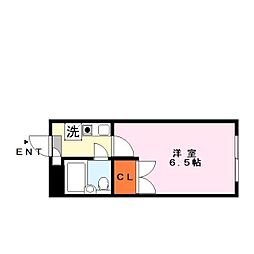 ハウゼ宮の森 1Kの間取図画像