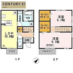 ブレーメン 2LDKの間取図画像