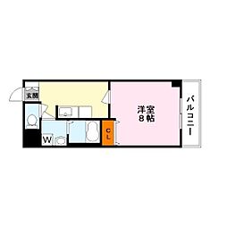 ティ・ア・モール 1DKの間取図画像