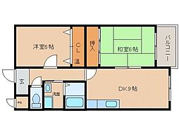 エクシードSS 2DKの間取図画像