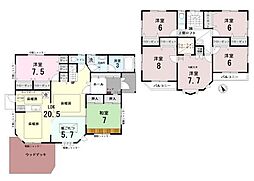 伊奈学園 中古戸建 角地×敷地83坪