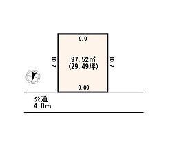 上尾上 整形地×建築条件なし売地