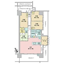 ヴェルディフルイチ 4LDKの間取図画像