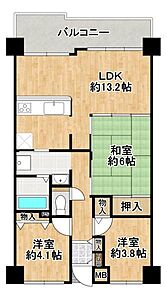 間取り：間取：3LDK