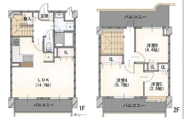間取りを拡大表示