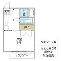 グランシャリオみと 210号室 ｜ 茨城県水戸市見川（賃貸アパート1K・2階・22.68㎡） その2