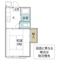 パークハイツ田尻 102号室 ｜ 茨城県水戸市見和（賃貸アパート1K・1階・21.00㎡） その2