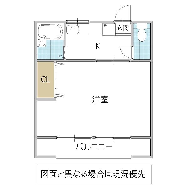 コーポ82 202号室｜茨城県水戸市石川(賃貸マンション1K・2階・29.00㎡)の写真 その2