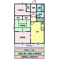 ルネスハイム 103号室 ｜ 茨城県ひたちなか市大字市毛（賃貸マンション3LDK・1階・61.89㎡） その2