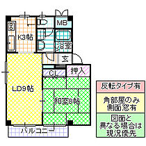 ビューハイツ後藤 A 201号室 ｜ 茨城県那珂市津田（賃貸アパート1LDK・2階・46.57㎡） その2