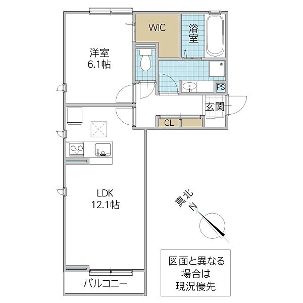 エースコート II 103号室｜茨城県ひたちなか市大字東石川(賃貸アパート1LDK・1階・47.00㎡)の写真 その2