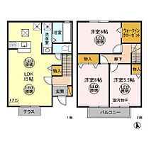 ヒーリングコート白梅 103号室 ｜ 茨城県水戸市白梅（賃貸テラスハウス3LDK・--・79.35㎡） その2