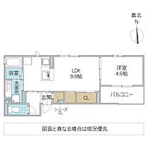 サンプラム 303号室 ｜ 茨城県水戸市白梅（賃貸アパート1LDK・3階・35.99㎡） その2