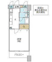 フォーライフネオ水戸 1203号室 ｜ 茨城県水戸市宮町（賃貸マンション1K・12階・30.66㎡） その2