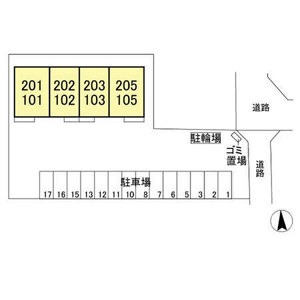 ピアヒルズ桜ヶ丘 C棟 102号室｜茨城県水戸市見和(賃貸アパート1LDK・1階・42.50㎡)の写真 その8