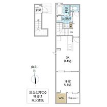 ベルクレール本町 205号室 ｜ 茨城県水戸市本町（賃貸アパート1LDK・2階・38.81㎡） その2