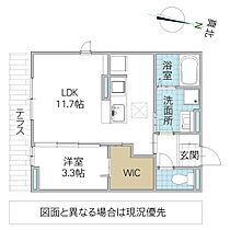 アヴニル城東 105号室 ｜ 茨城県水戸市城東（賃貸アパート1LDK・1階・37.80㎡） その2