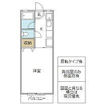 トゥーレサイプレス 206号室 ｜ 茨城県水戸市見川（賃貸アパート1K・2階・23.10㎡） その2