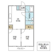 レジデンス水戸南 303号室 ｜ 茨城県水戸市酒門町（賃貸マンション2DK・3階・42.23㎡） その2