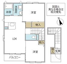 メゾン・ド・アンジュ B 201号室 ｜ 茨城県水戸市堀町（賃貸アパート2LDK・2階・61.20㎡） その2