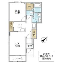 カーサ アチェーロ 102号室 ｜ 茨城県水戸市堀町（賃貸アパート1LDK・1階・50.12㎡） その2