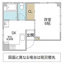 ファッショングルメビル 203号室 ｜ 茨城県水戸市南町（賃貸マンション1DK・2階・25.11㎡） その2