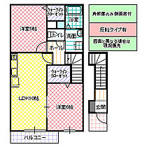 Verde Villa II 202号室 ｜ 茨城県笠間市鯉淵（賃貸アパート2LDK・2階・54.85㎡） その2